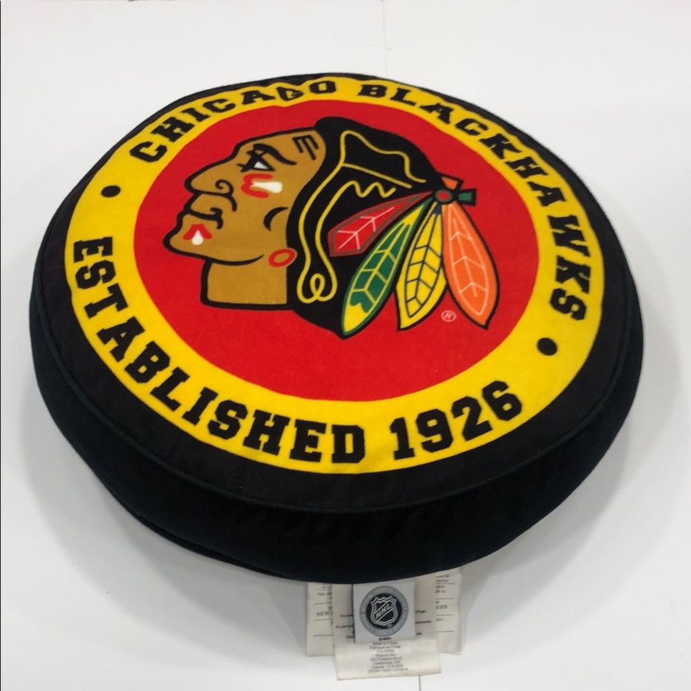 🏒 NHL Chicago Blackhawks Puff Pillow – Officially Licensed Team Decor